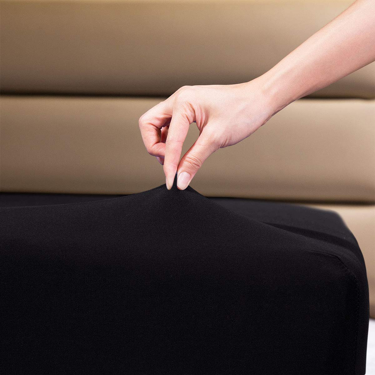 Fitted Sheet- Cosmoplus Twin Fitted Sheet Only(No Flat Sheet Or Pillow Shams),4 Way Stretch Micro-Knit,Snug Fit,Wrinkle Free,For